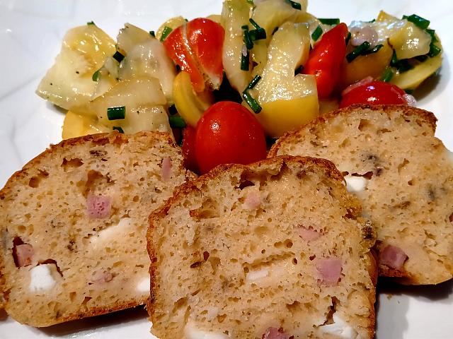 Cake au jambon et Ã la feta