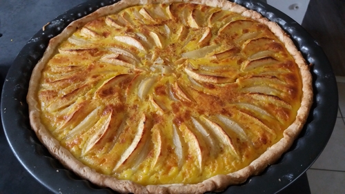 Tarte normande aux pommes et aux poires