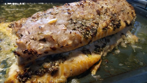 Saumon aux graines