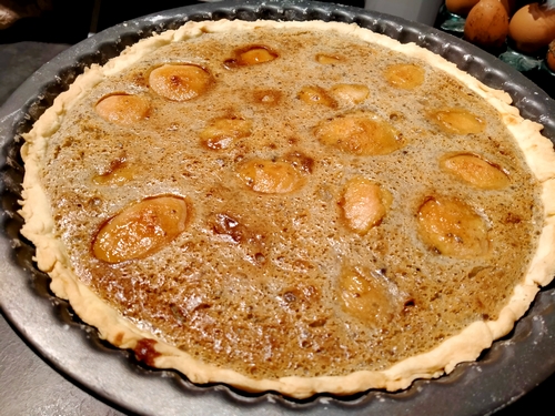 Tarte aux coings caramélisés