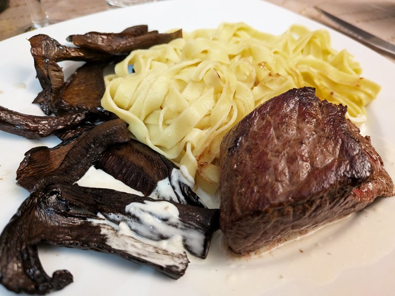 Pavé de bison au bleu d'Auvergne